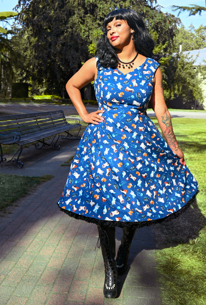 Margot - Check Meowt - Cat Dress