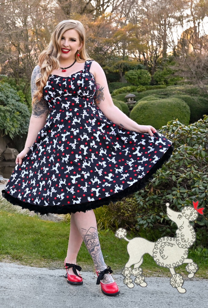 Sookie - Poodle Promenade - Polka Dot Dress