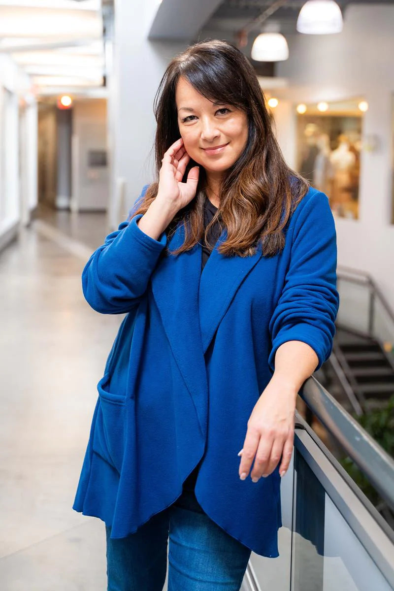 Polar Fleece Shawl Cardigan