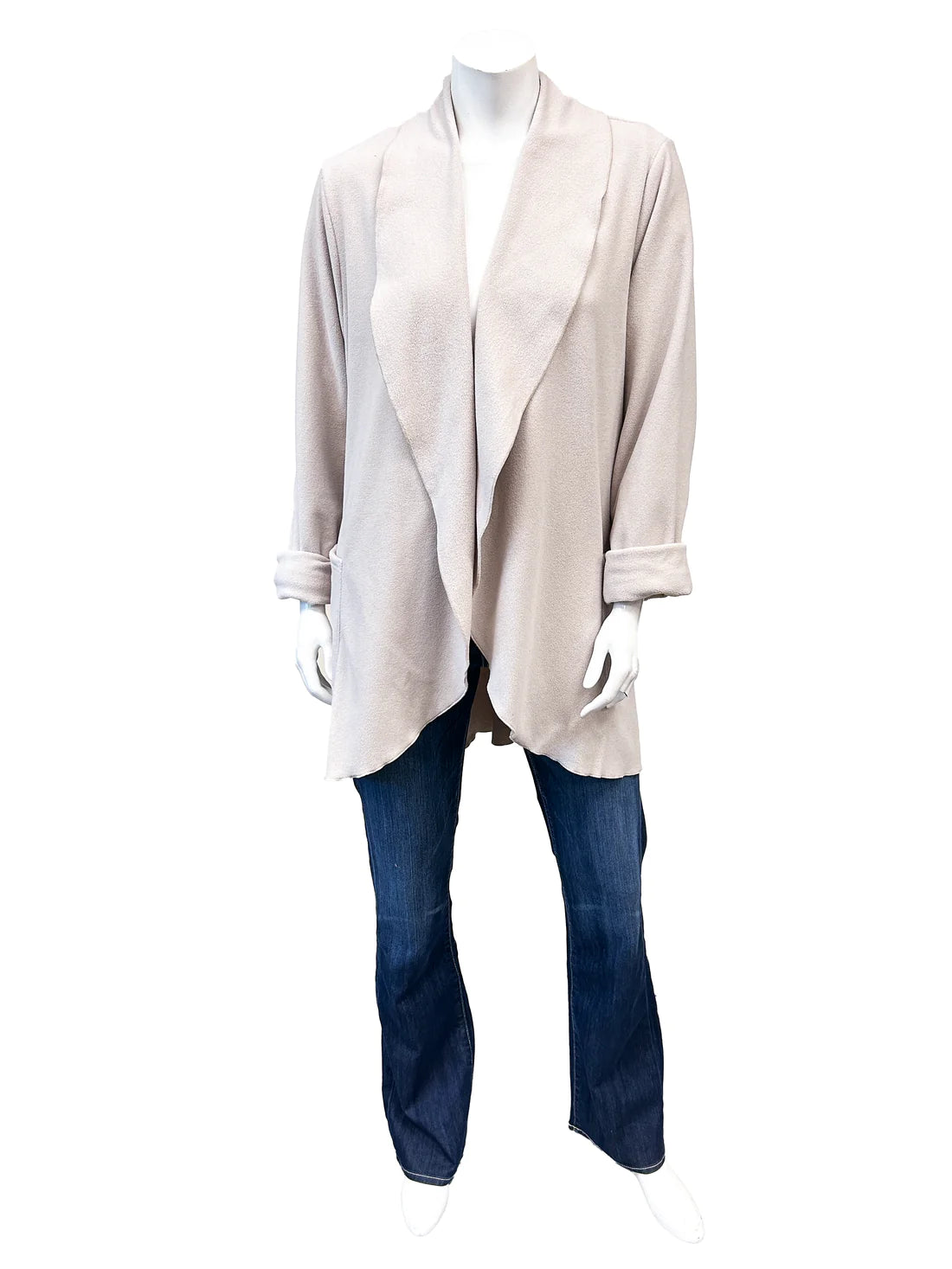Polar Fleece Shawl Cardigan