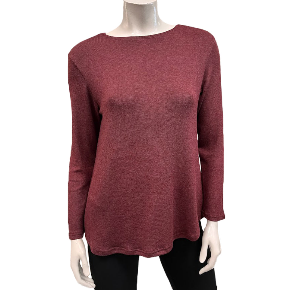 Modal Sweater Knit Loose Swing Tee