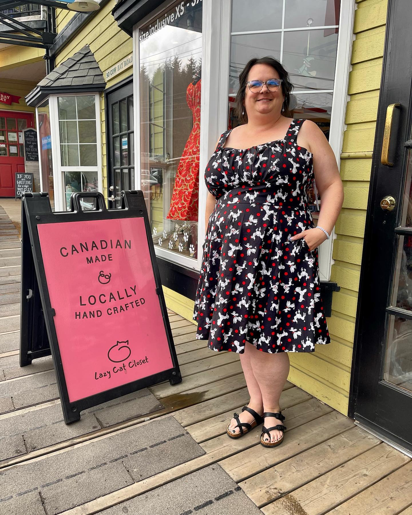 Sookie - Poodle Promenade - Polka Dot Dress
