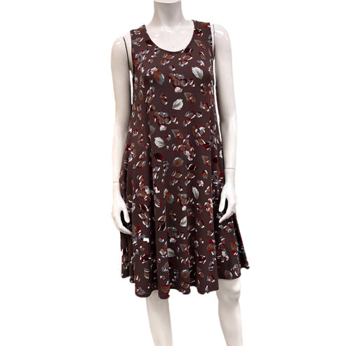 Rayon Sleeveless Pocket Swing Dress