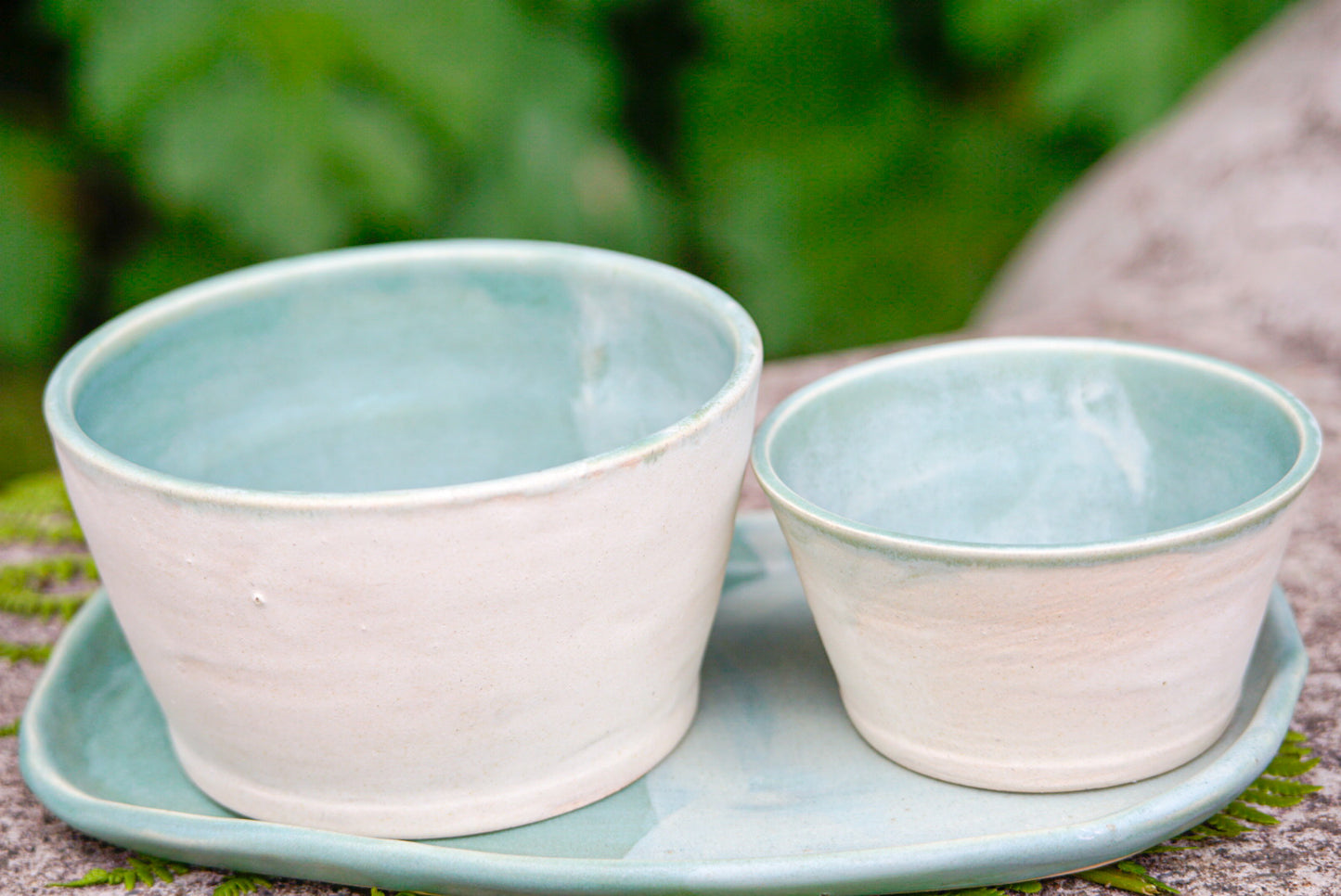 Snack Platter with Two Bowls
