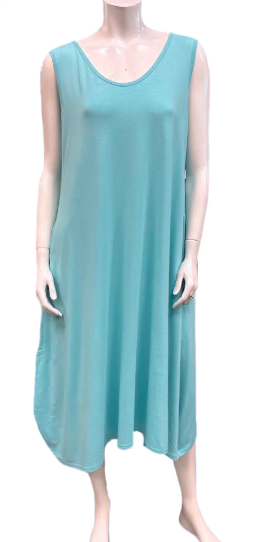 Bamboo Scoop Hem Tank Dress