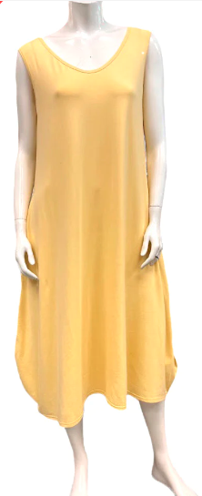 Bamboo Scoop Hem Tank Dress