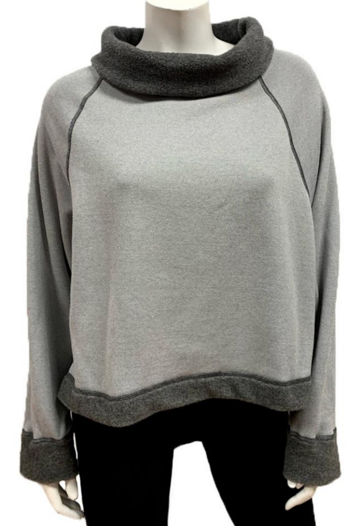 Fleece Reversible Funnel Neck Top
