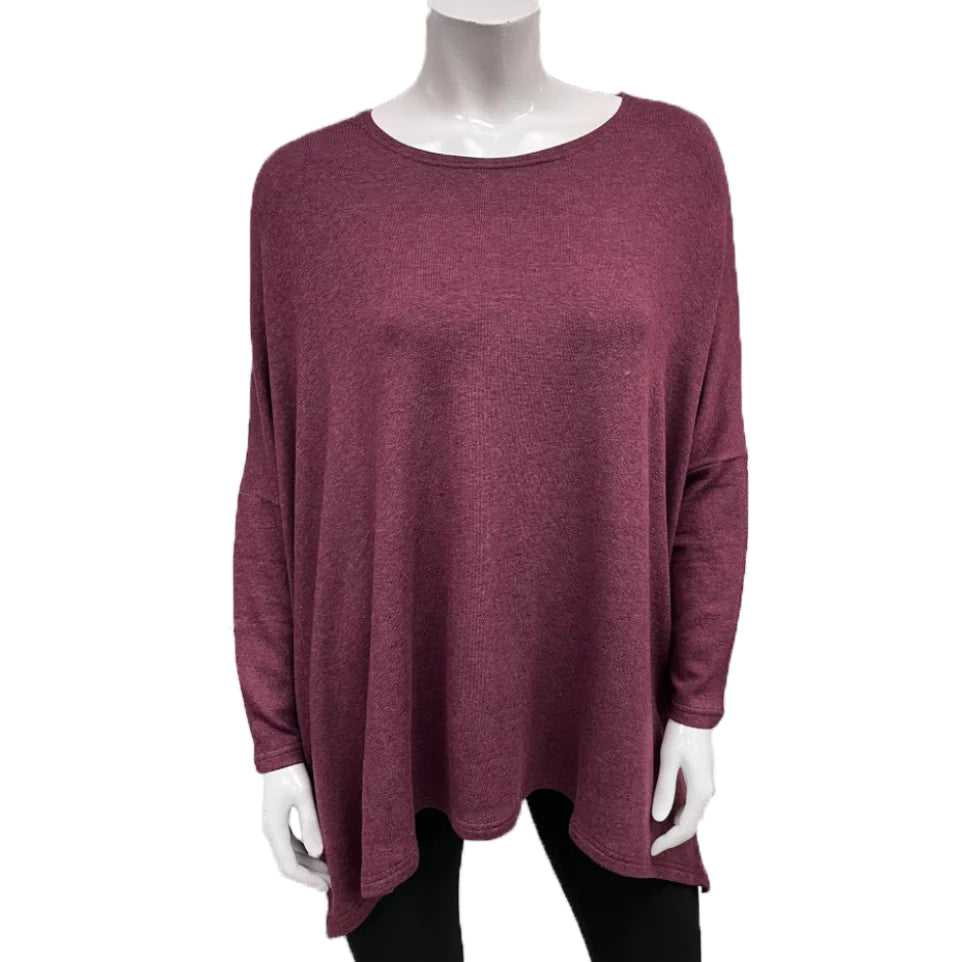 Modal Sweater Knit Drape Tunic