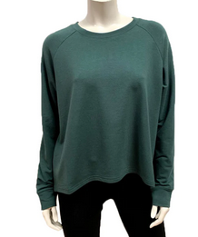 Bamboo French Terry Crop Sweatshirt