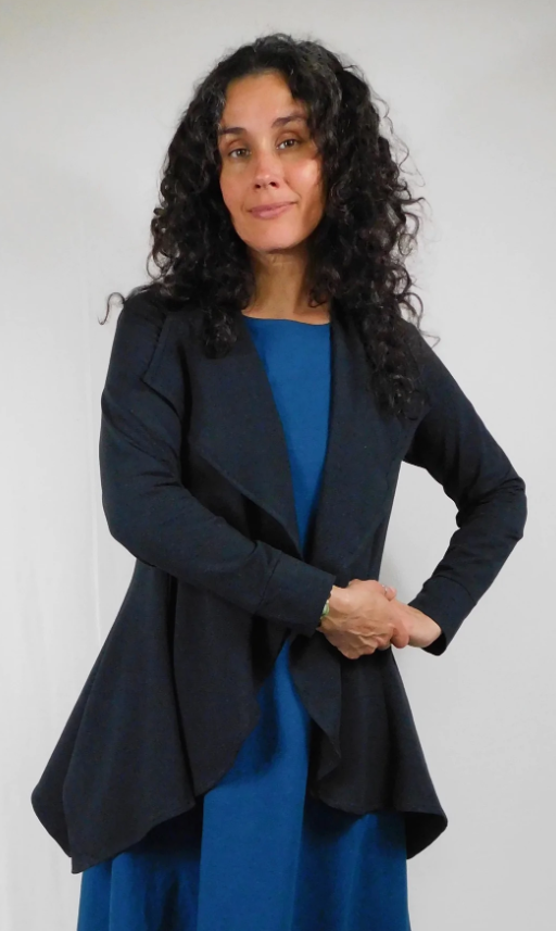 Hemp Organic Cotton Panel Cardigan