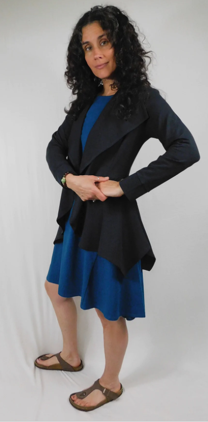 Hemp Organic Cotton Panel Cardigan