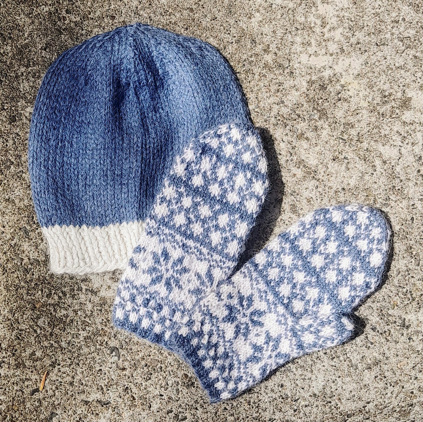 Child's Fair Isle Mittens and Hat Set by Sue Philippson-Madill