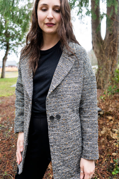 Louve Design - Double breasted blazer - Tweed