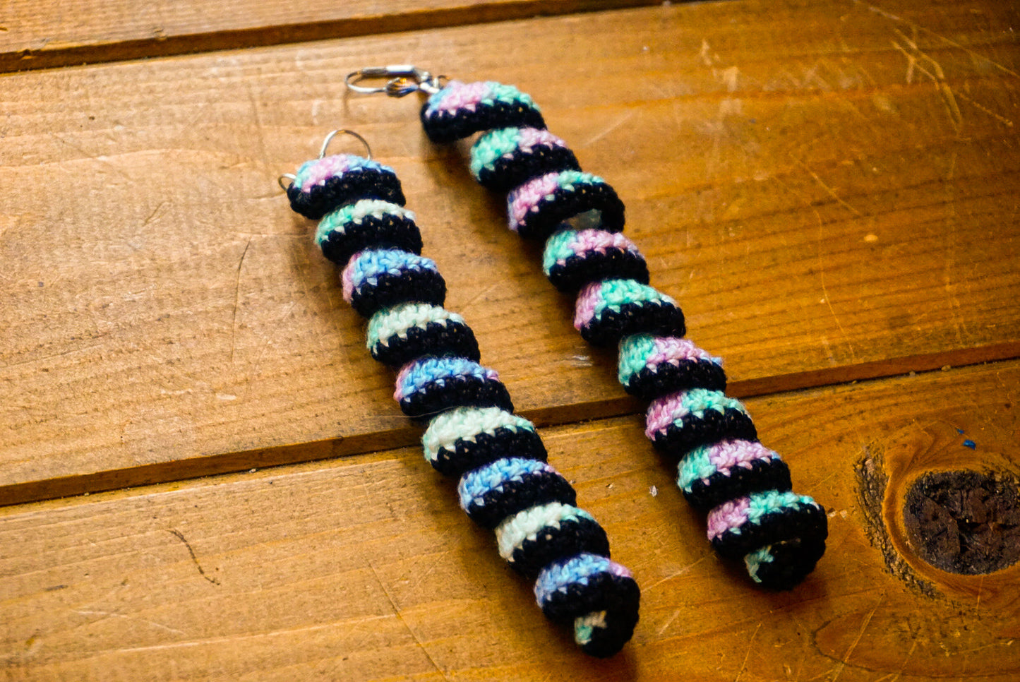 Skein-A Creations Corkscrew Crochet Earrings