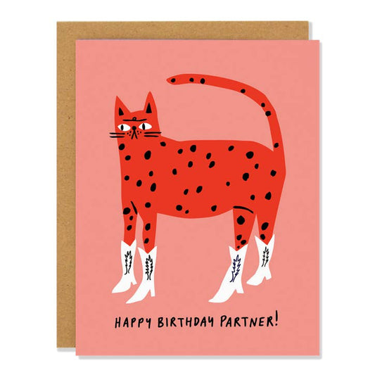 Badger & Burke - Cowboy Kitty Birthday Card