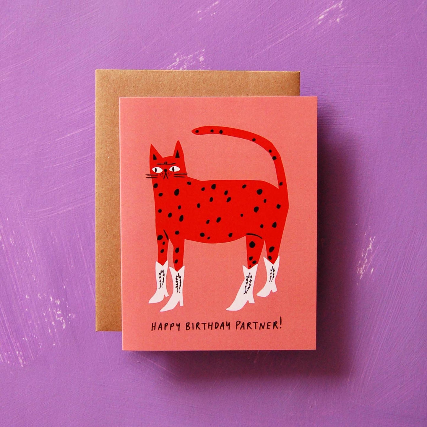 Badger & Burke - Cowboy Kitty Birthday Card