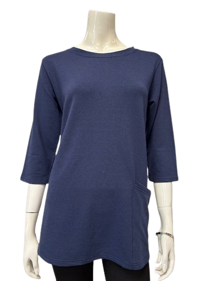 Bamboo French Terry Swag Pocket Tunic