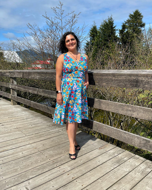 Norma - Mai Tied - Tropical Floral Dress
