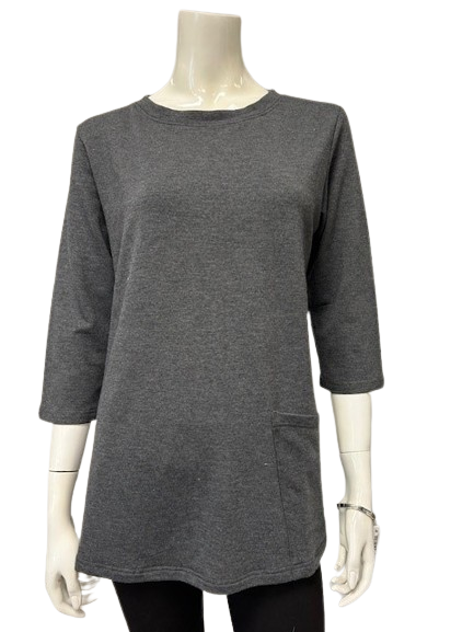 Bamboo French Terry Swag Pocket Tunic