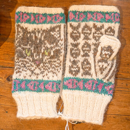 Fingerless Kitten Mittens by Sue Philippson-Madill