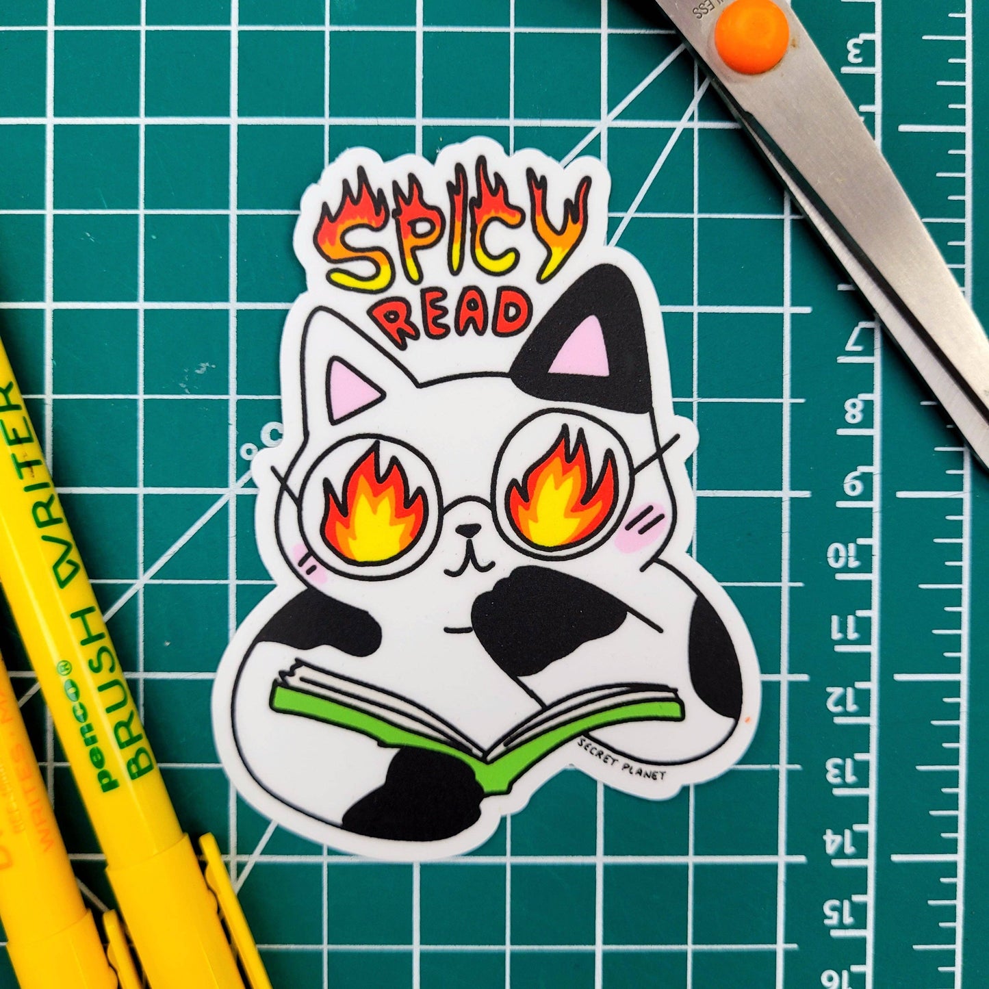 Secret Planet Print Shop - Spicy Read Vinyl Sticker