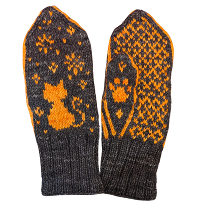 Starry Night Kitten Mittens by Sue Philippson-Madill