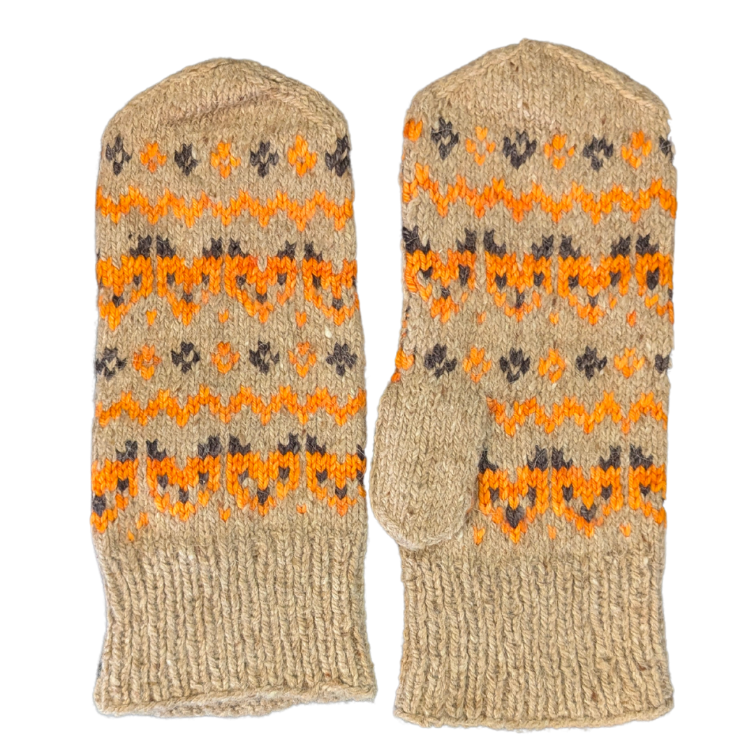 Tweed Fox Mittens by Sue Philippson-Madill