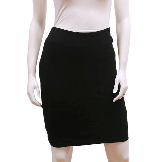 Bamboo Patch Pocket Pencil Skirt