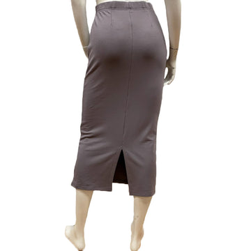 Bamboo French Terry Midi Pencil Skirt