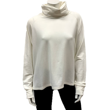 Bamboo French Terry Crop Turtleneck