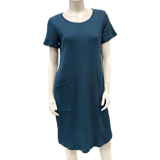 Organic cotton fleece tee shirt dress