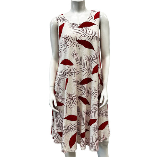 Rayon Sleeveless Pocket Swing Dress